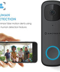 Doorbell Pro No Fuss 4MP Outdoor Video Door Camera For Smart Home Dual Band WiFi 2 4GHz And 5GHz Micro SD Card Capable AI Human Detection