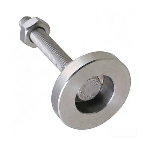 Heavy Duty Adjustable Furniture Feet Set, stainless steel M8x50mm leg with silent pad, side view