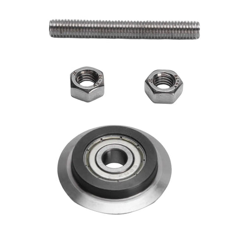 Haofy Heat Treated Steel Replacement Blade For Electric Wire Stripping Machine Premium Durability Sharp Cutter Blade For Powered Cable Operations And Professional Grade Heavy Duty Performance parts including a bearing, screw, and nuts.