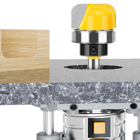 Badass 3 Pc Dish Carving Router Bits Set Half Inch Three Quarter Inch Plus One Eighths Carbide Tipped in use on a CNC router.