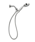 Ignite Dual Shower Head Kit With Handheld And Fixed 3.75 Inch Heads, 5 Spray Settings Each, Includes Hose And Diverter, Chrome Finish