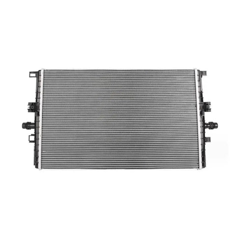 Heavy Duty Aluminum Battery Coolant Radiator Assembly Built Savage For Tesla Model 3 And Model Y 2020 To 2023 front view with fins