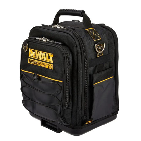 ToughSystem Two Point Zero Compact Tool Bag With Over 25 Pockets Double Sided Access Front Bungee Cord Waterproof Base