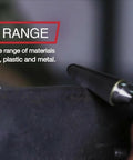 Close-up of Tough As Nails 28 Piece Solid Carbide Burr Set Uncoated Rotary Files for metal grinding and deburring.