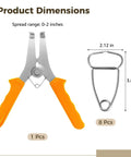 Heavy Duty Steel Miter Clamps Set With Spring Spreader Tool For Picture Frames Woodworking And Trim Projects Fastening Joints Effortlessly In Style, 0-2 in spread