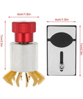 Watch Crystal Remover And Presser Tool Set with metal and plastic parts, dimensions shown, for case opener and glass replacement.