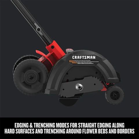 12 Amp Corded Lawn Edger With Adjustable Auxiliary Handle Precision Line Guide For Clean Edges Along Hard Surfaces