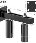Six Inch Slide Gate Guide Roller With Black Steel Bracket Adjustable UHMW Nylon Rollers Up To Five Point Five Inches