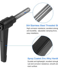Clamping Lever Handles 2 Pack M8 X 35mm Threaded Male Stud 304 Stainless Steel Adjustable Locking Quick Release
