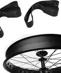 Fat Tire Bike Rim Strips For 20x4.0 Inch Rims Rim Tape PVC Inner Tube Protector Waterproof And Puncture Resistant Black 2 Pieces