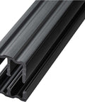 4 Ft Plastic Sliding Door Track Kit For One Quarter Inch Bypass Glass Doors, lightweight, high-impact polystyrene, side view