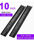 Heavy Duty Ball Bearing Drawer Slides With Soft Closing, 45mm Wide, Full Extension Cabinet Hardware, 100Lb Load Rating, Smooth Glide, Two Rows Of Solid Steel Balls, Galvanized Blue Seal Surface Tough-As-Nails Durability And Performance, 10 inch, cold rolled steel