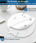 Rotating 6 In 1 Privacy Door Sign For Office And Home Keeps Interruptions In Check With In A Meeting Do Not Disturb Back Soon Please Knock Working Remotely Or Out Of Office Magnetic And Adhesive Mount 6 Inch Silver with magnetic and adhesive mounting on desk