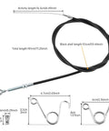 Beefy 71 Inch Throttle Cable Kit Replaces 8252 1390 For Predator 212cc 196cc GX160 GX200 stainless core with measurements.