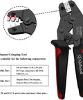 Ratcheting Crimping Tool Kit For DIY Electronics With 1550 Dupont 2.54mm Connectors And 760 JST XH 2.54mm Connectors.