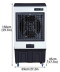 Portable Evaporative Air Cooler With 3 Adjustable Speeds And 8 Ice Packs For Fast Swamp Cooling In Bedrooms Or Offices