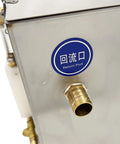 Close-up of the return port on the Hardcore 110 Volt Oil Water Separator For Cnc Machining Centers And Coolant Recycling.