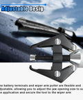 Adjustable Wiper Arm Removal Tool Kit And Battery Terminal Puller Set shown with adjustable jaws on wiper arm