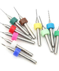 PCB Drill Bit Set For Circuit Boards, Pro Grade Tungsten Steel Micro Twist Bits Kit, 0.1mm To 1.0mm, colorful rings, 10 pcs