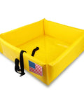 Foldable Duck Pond With Portable Secondary Containment Berm And PVC Mini Spill Berm 2x2 Feet Works Like A Boss For Quick Cleanup On Jobsites Farms And Outdoor Use