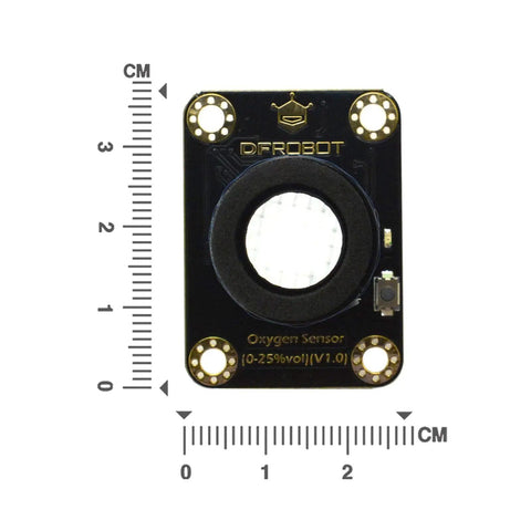 Top view of Plug And Play I2C O2 Oxygen Sensor Module For Arduino ESP32 Raspberry Pi 0 To 25 Percent Oxygen Range Digital Gas Detector