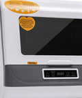 Premium Portable Countertop Dishwasher Built From Heavy Duty Stainless Steel Featuring Three Rapid Wash Settings front view with control panel.