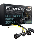 Front view of Euro-Stop electronic brake sensor kit box with rear wear-sensor cables and connectors.