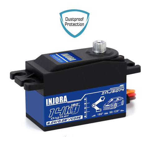 Beefy 14Kg Digital RC Servo With Full Metal Gears And Dual Ball Bearings for on-road touring, RC cars, drift, helicopters close-up view