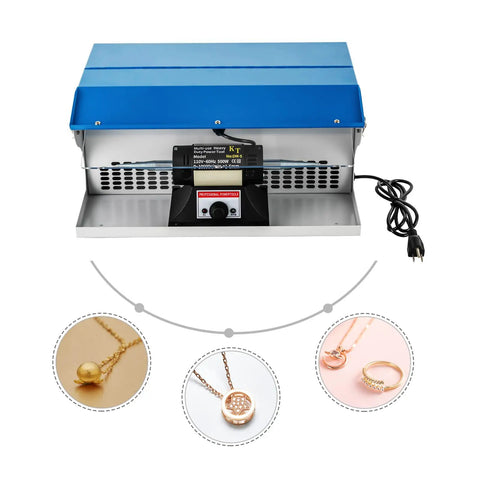 200W Jewelry Polishing Machine Desktop Buffing Tool With Light 110V 0 To 10000 RPM All In One Bench Polisher for jewelry