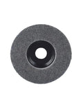 Front view of Nylon Fiber Polishing Disc for Angle Grinders 115mm, nonwoven abrasive wheel removes oxidation and stains, matte to fine finish.