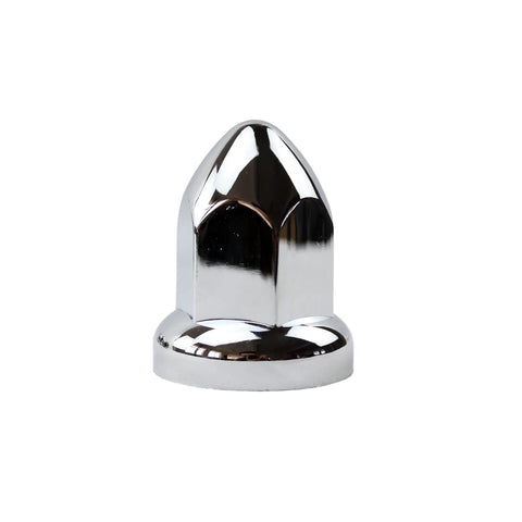 33mm Chrome ABS Plastic Push On Bullet Flanged Lug Nut Covers Pack Of 20 For 33mm Nuts With Flange Easy Install Two And Three Eighths Inches High