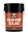 5 Gallon bucket of Color Roof Sealant Elastomeric Waterproof Coating for Flat Low Slope and Metal Roofs With Flexible UV Stable Membrane