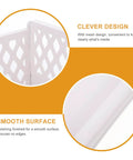 Close-up of Straight Up Game Changer Plastic Drawer Storage Basket design. Mesh pattern shows contents clearly and smooth edges.