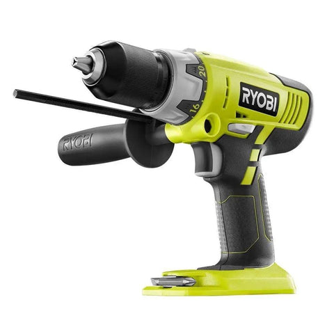 Eighteen Volt Cordless Hammer Drill And Impact Driver Combo Kit With Lithium Ion Battery And Fast Charge Charger Dual Tool