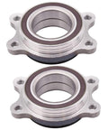 Two Pack Front Wheel Hub And Bearing Assembly For Audi A4 Allroad A4 Quattro A5 Quattro A7 Quattro A8 Quattro RS5 RS7 S6 S7 2009 To 2016 Replacement Kit with silver metal finish