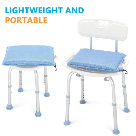 Shower Chair Cushion For Elderly And Disabled, Premium Breathable Mesh Foam Pad on shower chair, lightweight and portable