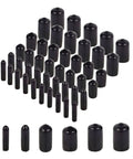 DIY Ready Flexible Rubber End Caps Set Of 60 Pieces To Protect Screw Threads For Metal Tubes Bolts And Rods In Six Sizes