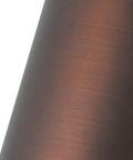 Urban bronze finish detail on One-Light Roundback Track Lighting Fixture With Adjustable Head For Indoor Ceiling And Wall Sconce
