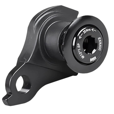 Close-up of Universal Derailleur Hanger For Mountain Bikes UDH Compatible With SRAM UDH Standard Replacement Part