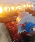 2000W Portable Hydroelectric Power Generator With 110V To 220V Output Aluminum Alloy Water Turbine powering bulbs