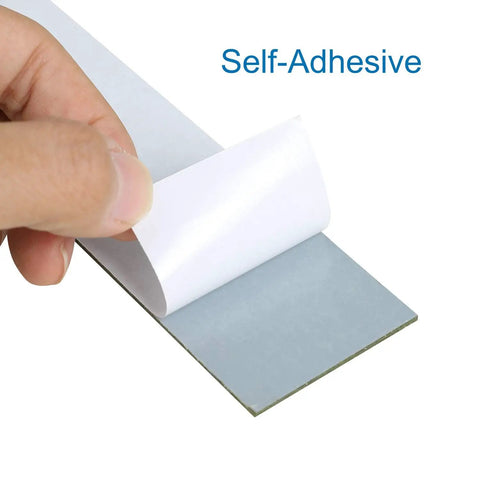 Dope Self Adhesive Glass Mirror Tile Set With 3304 Silver 5x5 Mm Pieces showing self-adhesive backing being peeled off