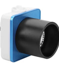 One Point Twenty Five Inch Digital Eyepiece Camera For Telescopes With USB Port shown from side angle, black and blue casing visible