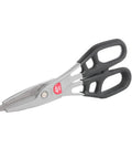 12 Inch Straight Cut Aluminum Snip With Comfort Grip For Easy Precise Aluminum Cutting High Carbon Steel Blades Large Handle Loops