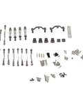 Aluminum Alloy RC Car Pull Rod Kit with beefed up shocks absorber for C24 C14 C14K C24K RC cars, complete with all parts.