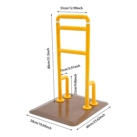 Chair And Couch Stand Assist Bar With Auto Light For Easy Getting In And Out, Heavy Duty Bed Rail, 12.99 X 31.5 Inch, Yellow