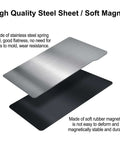 Flexible Magnetic Build Plate For Anycubic Photon Mono M7 And M7 Pro Resin 3D Printer, spring steel and magnetic base layers.