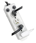 Safe-IT Rugged Hospital-Grade Power Strip For Patient Care Areas UL 1363A Compliant, 4 Outlets, 3ft Coiled Extension Cord