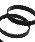 Close-up of Eight Pack 3D Printer Timing Belts 2GT-6 Closed Loop Rubber, 6mm Wide, Assorted Lengths Replacement Parts