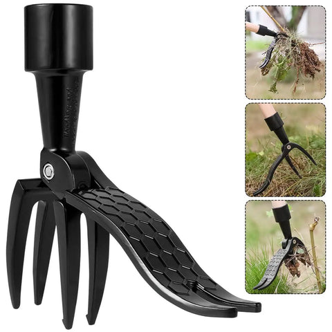 Stand Up Weed Puller Replacement Head With 4 Claw Steel For Yard And Garden Heavy Duty Weeding Tool Easy To Install No Handle Required Effortless Root Uprooting And Fast Weed Removal