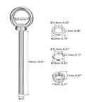 Heavy Duty Lifting Eye Bolt M10x150mm with nut and washer stainless steel 304 shoulder ring for industrial use